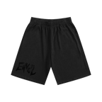 Triple Black 'Distressed Enveil' Sweatshorts