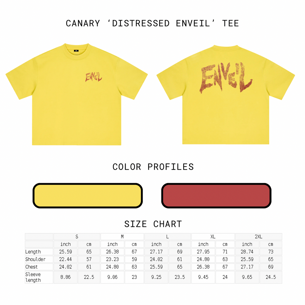 Canary 'Distressed Enveil' Tee